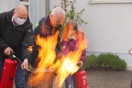 rotstahl® Feuerlöscherübung mit FFW Bad Lausick im Mai 2021