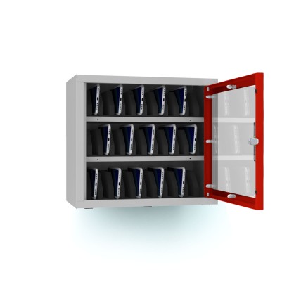 Handyschrank mit Smartphones | rotstahl